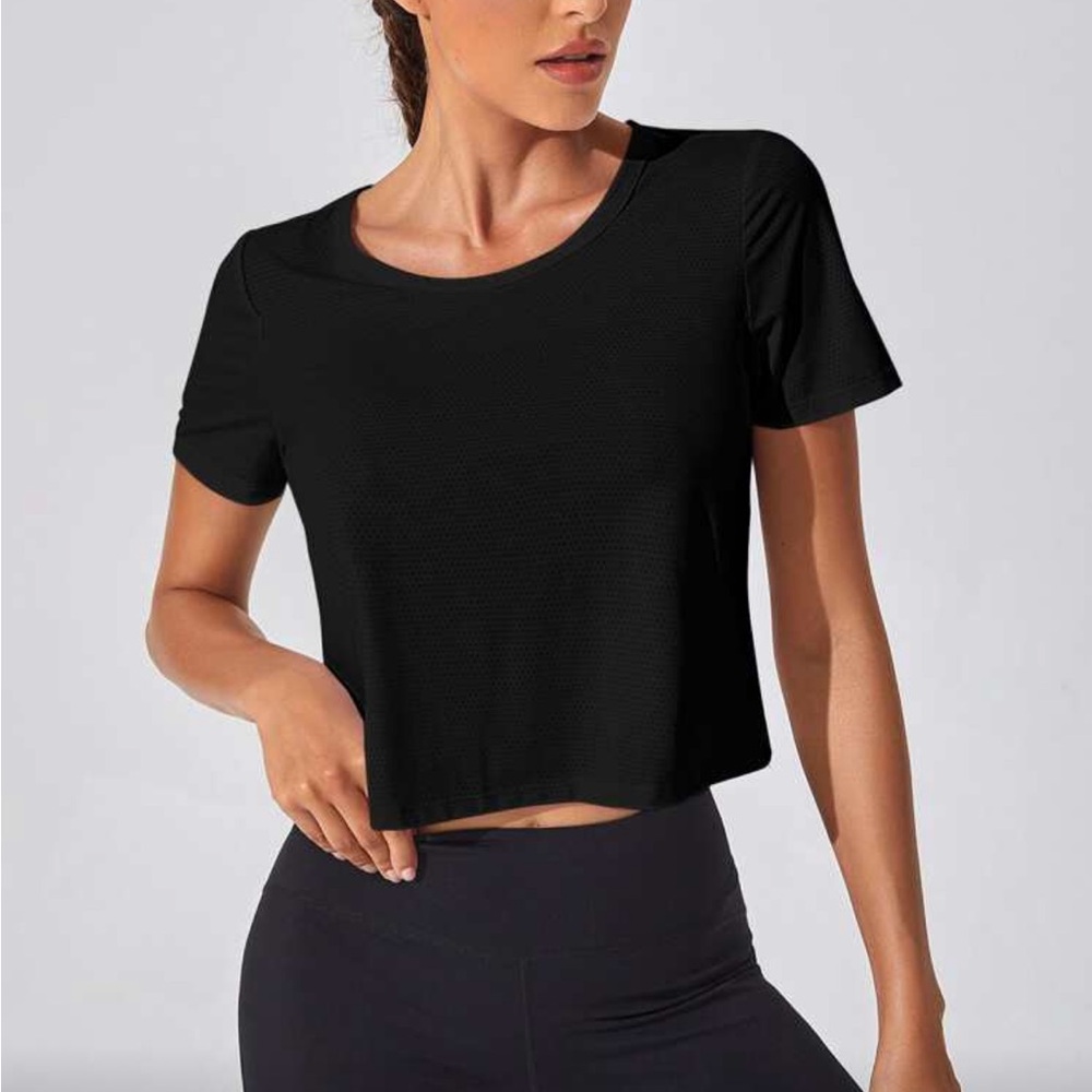 SHEIN Black Crop Top